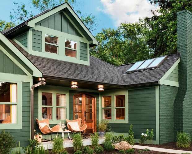 Skylights on a residential home in Michigan