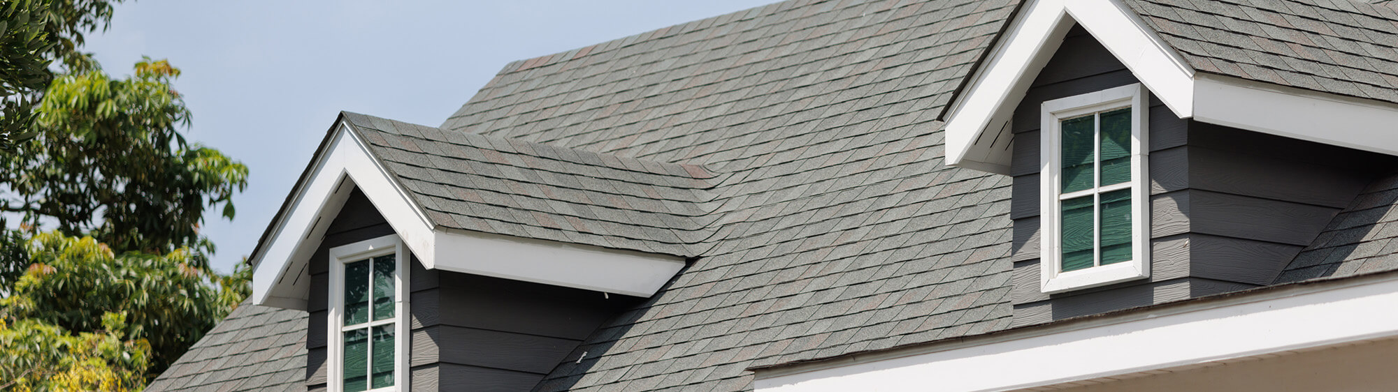 Michigan residential roof after repair work