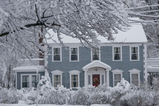 House in the snow