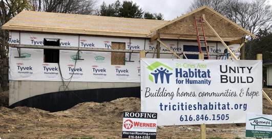 Werner Roofing and Habitat for Humanity Working on a New Home