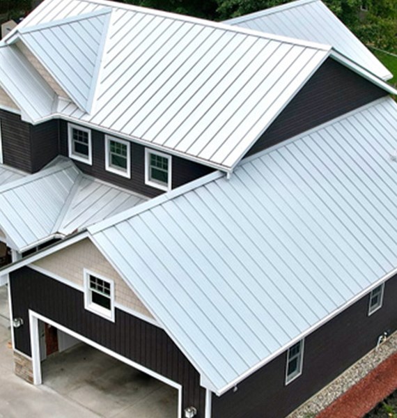 New roof installation on suburban home