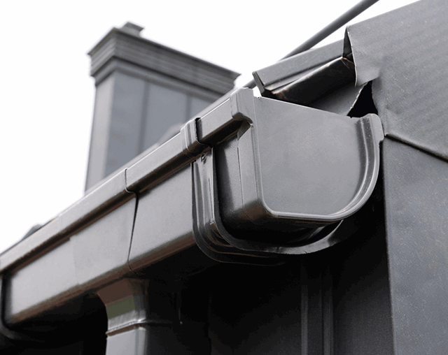 Grand Rapids Gutters on a Building