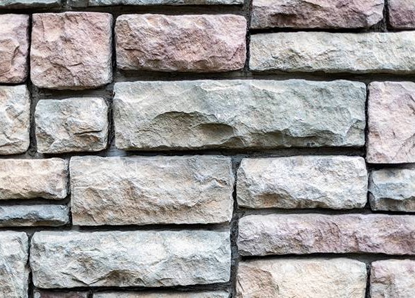 Natural stone siding installation