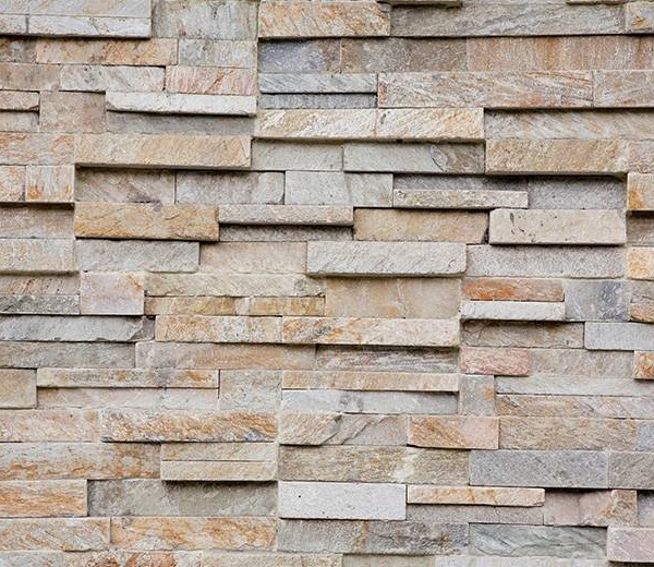 Stone veneer siding installation