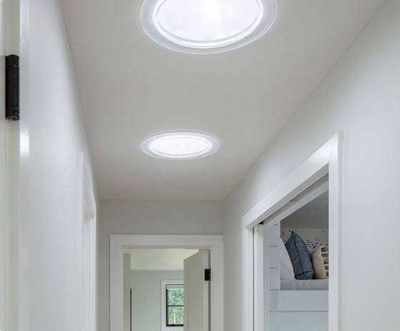 Tubular skylight or sun tunnel on the roof