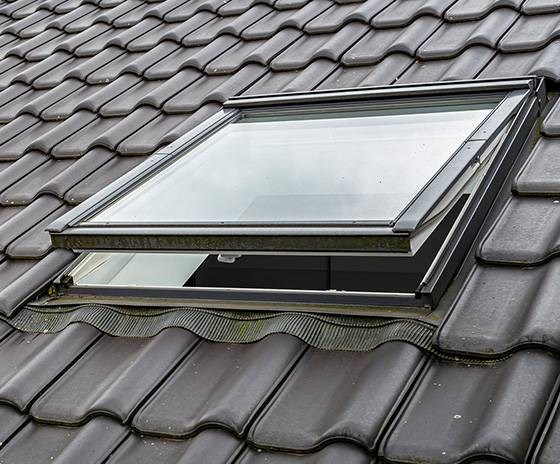 Ventilating skylight open for airflow