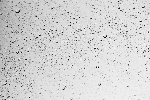 Rain on window